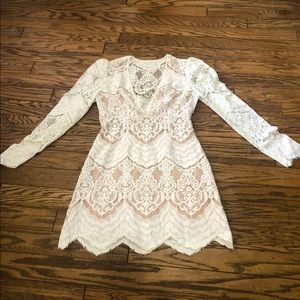 Saylor for Free People Mini Lace Dress, Size L